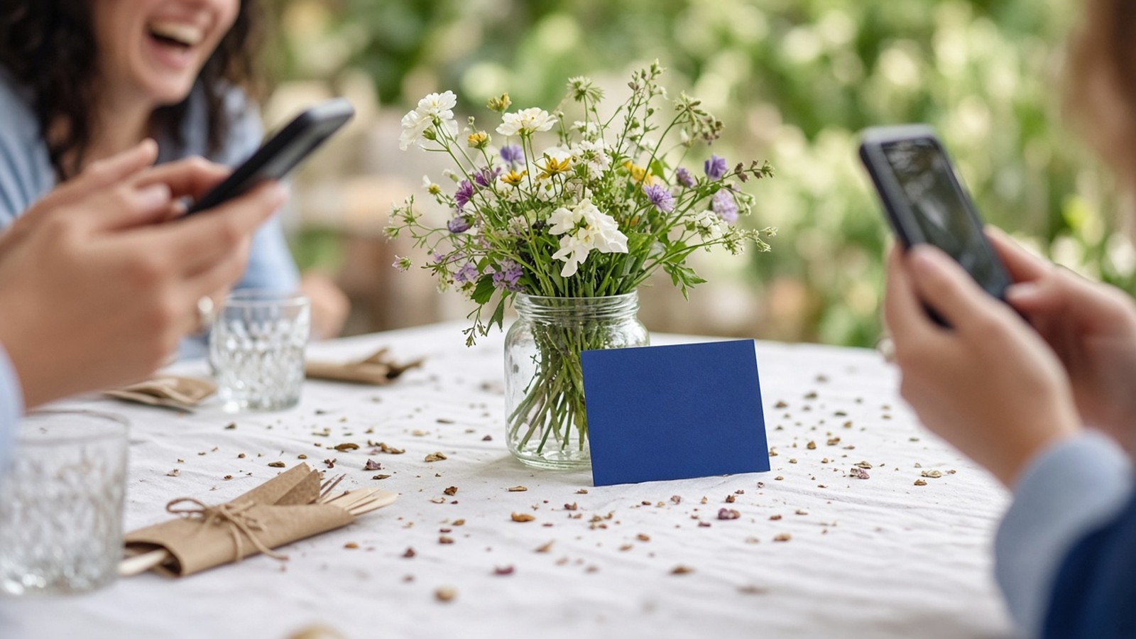 A wedding photo QR code for guests, without making them download an app