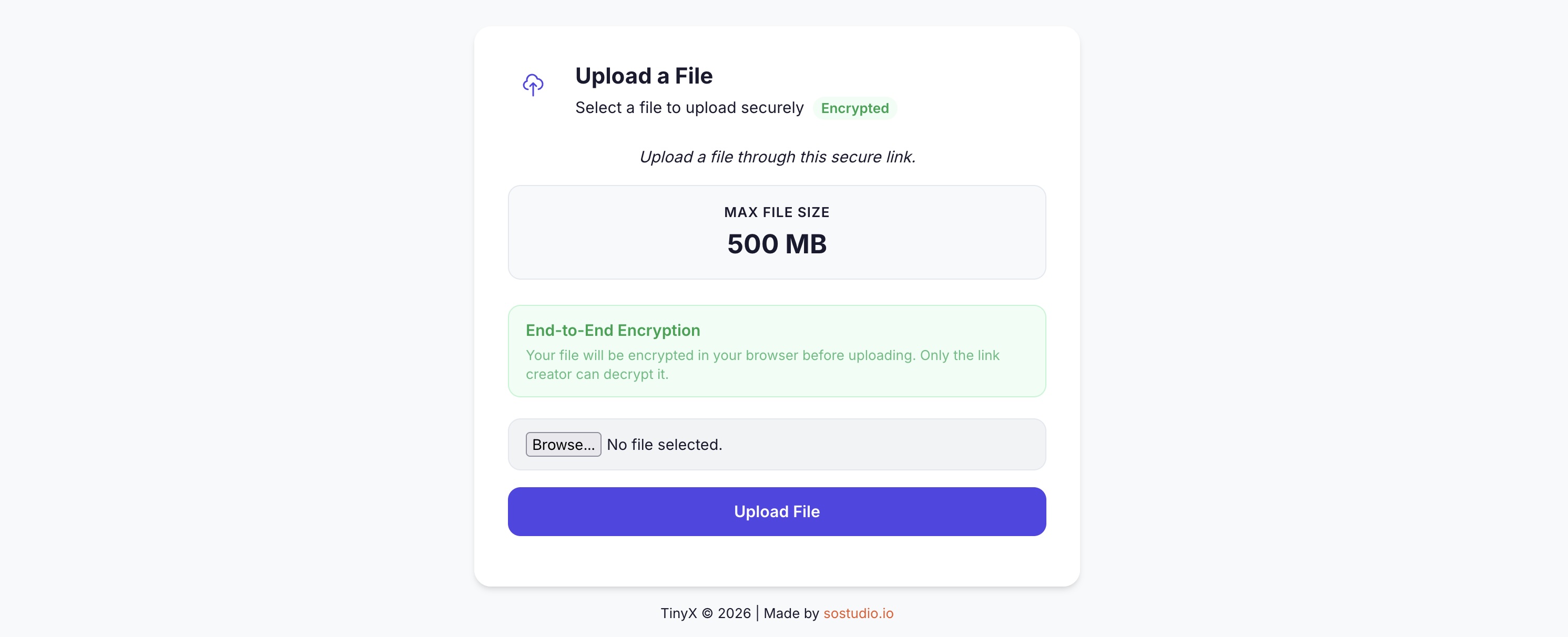 Screenshot of an encrypted asset drop page used by agencies